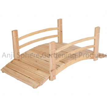 4FT Outdoor Arch Garden Wooden Bridge