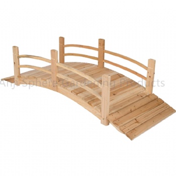 6FT Garden Decorative Arch Wooden Bridge