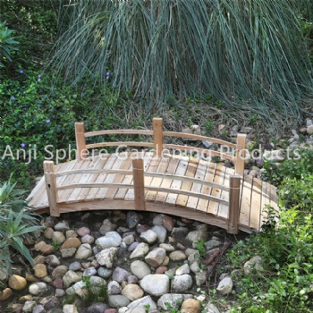 6FT Garden Decorative Arch Wooden Bridge