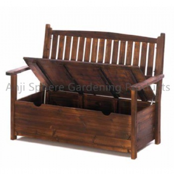 Patio Wooden Storage Bench Garden Wooden Chair