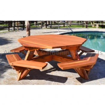 Outdoor wooden dining table BBQ table and chair