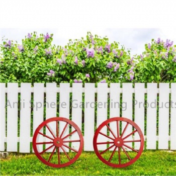 Bar Art Wall Decor Wooden Wagon Wheel Garden