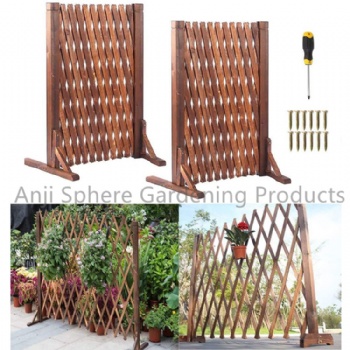 Wooden Flower Fence Garden Planter Fence