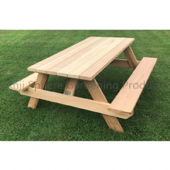 Outdoor wooden dining table picnic table and chair