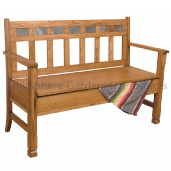 Patio Wooden Storage Bench Garden Wooden Chair