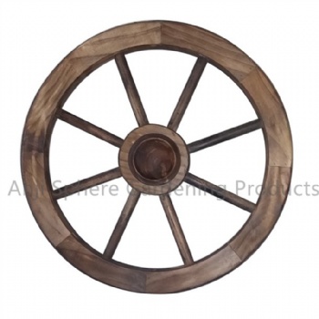 Wooden Wagon Wheel for Patio Decoration