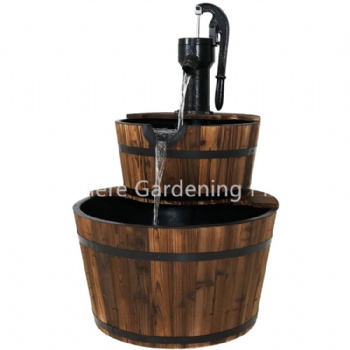 Outdoor Wooden Double Well with Bump