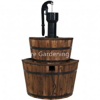 Outdoor Wooden Double Well with Bump