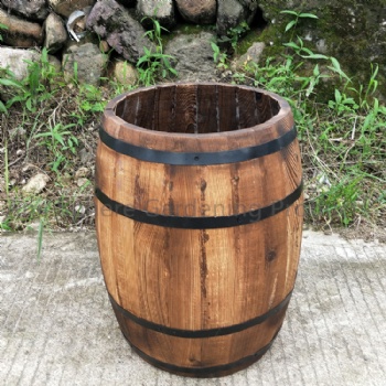 Wooden Wine Pot Flower Bucket Planter Box