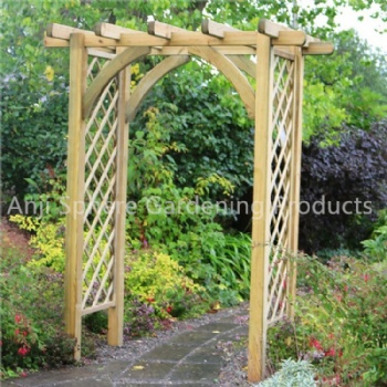 Garden Fir Wood Arbor Arches for Decoration