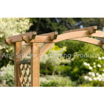 Garden Fir Wood Arbor Arches for Decoration