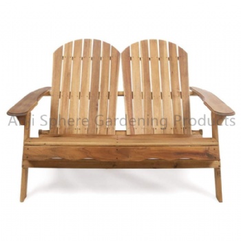 Outdoor Wooden Double Chair for Garden