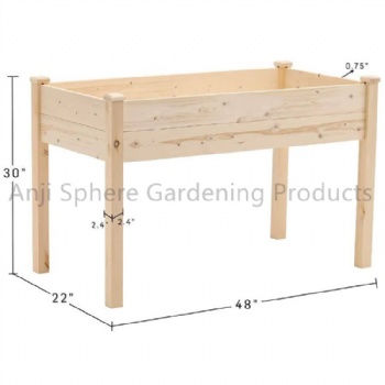 Outdoor Wooden Raised Garden Bed