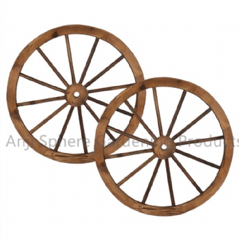 Garden Art Wall Decor Wooden Wagon Wheel