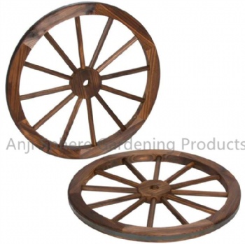 Garden Art Wall Decor Wooden Wagon Wheel