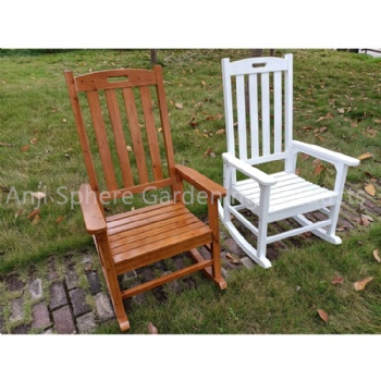 Patio Waterproof Wooden  Adirondack Chairs Rocking Chair