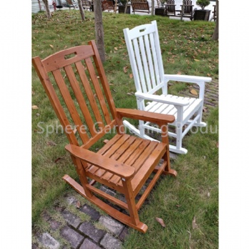 Patio Waterproof Wooden  Adirondack Chairs Rocking Chair