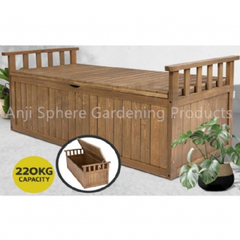 Home Wooden Storage Bench Garden Tool Storage Chair