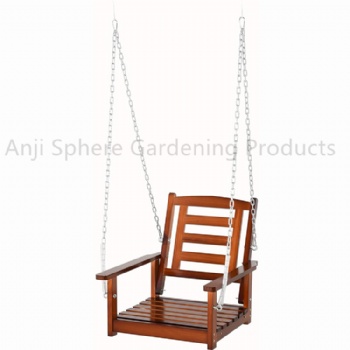 Patio Fir Wood Single Hanging Swing Patio Swing Chair