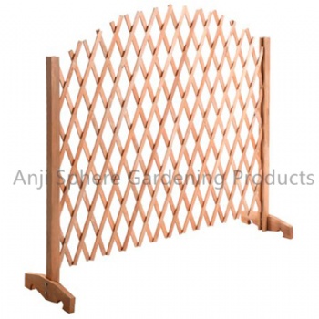 Wooden Flower Fence Garden Stretchable Fence