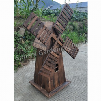 Outdoor Garden Decorative Wood Windmill