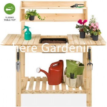 Garden Working Bench Outdoor Plant Table