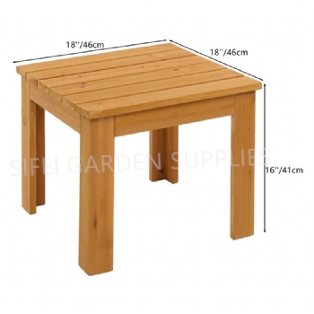 Garden Wooden Side Table End Table