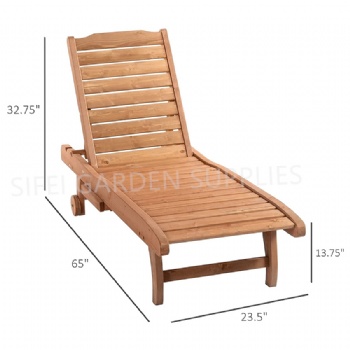 Garden Wooden Lounge Bench