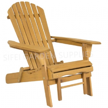 Wooden Folded Adirondack Chair Garden Lounge