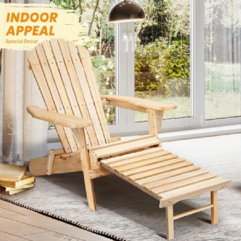 Wooden Folded Adirondack Chair Garden Lounge