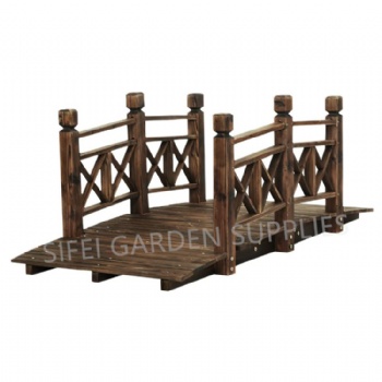 Garden 5FT Lattice Wooden Bridge