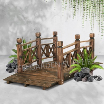 Garden 5FT Lattice Wooden Bridge