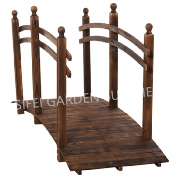 7.5FT Garden Wooden Bridge