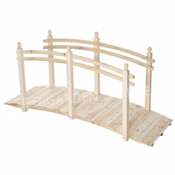 7.5FT Garden Wooden Bridge