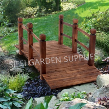 5FT Garden Decorative Arch Wooden Bridge