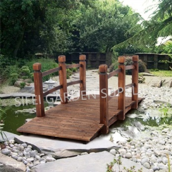 5FT Garden Decorative Arch Wooden Bridge