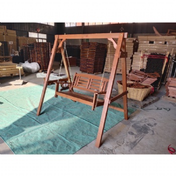 Garden Brown Wooded Patio Swing