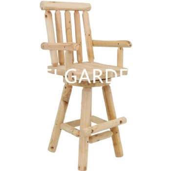 Outdoor Wooden Garden Chair Bar Stool