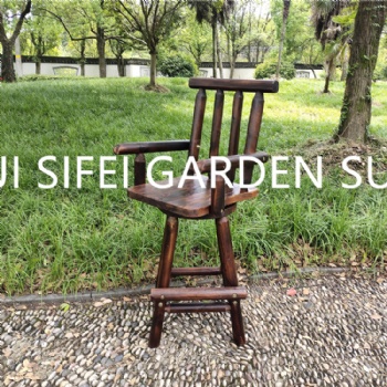 Outdoor Wooden Garden Chair Bar Stool