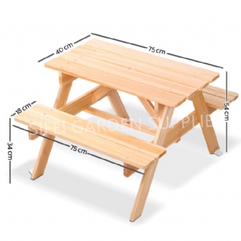 Patio 4 seats Picnic Table Outdoor Garden Table Set