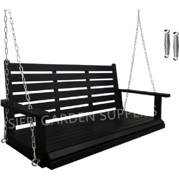 Patio Wooden Swing Double Seats Porch Swing