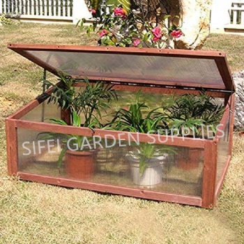 Outdoor Planter Bed Wooden Green House