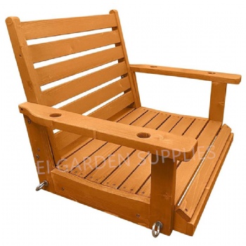 Garden Single Seat Wooden Swing Orange Porch Swing